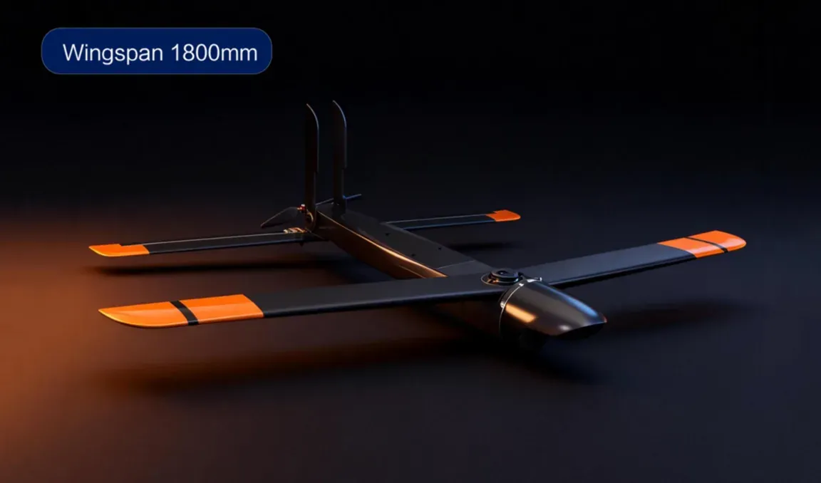Switchblade de 1,800 mm de envergadura con alas plegables